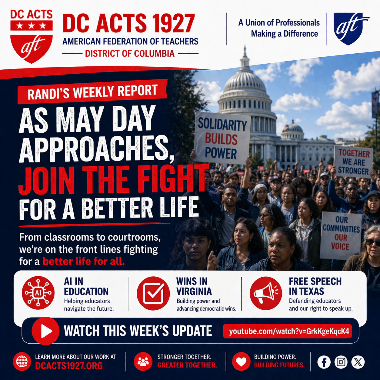May Day Approaches: Join the Fight for a Better Life